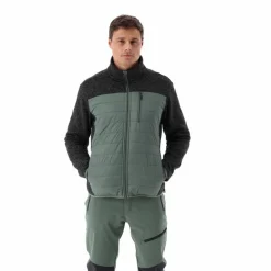 Hybrid-Fleecejacke für Herren aus Knit Tech Melange