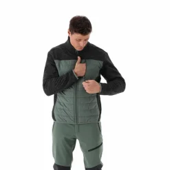 Hybrid-Fleecejacke für Herren aus Knit Tech Melange