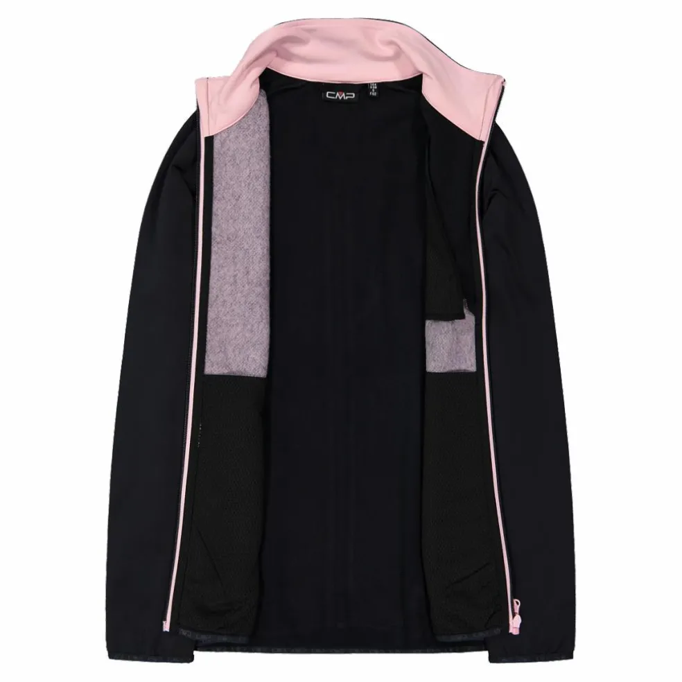 Hybrid-Fleecejacke mit Reißverschluss für Damen aus Knit Tech