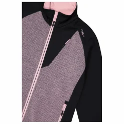 Hybrid-Fleecejacke mit Reißverschluss für Damen aus Knit Tech