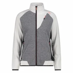 Hybrid-Fleecejacke mit Reißverschluss für Damen aus Knit Tech