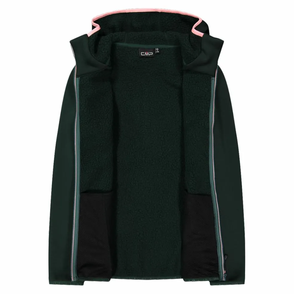 Jacke aus Kunstfell Stretch Performance für Damen mit Kapuze