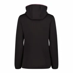 Jacke aus Kunstfell Stretch Performance für Damen mit Kapuze