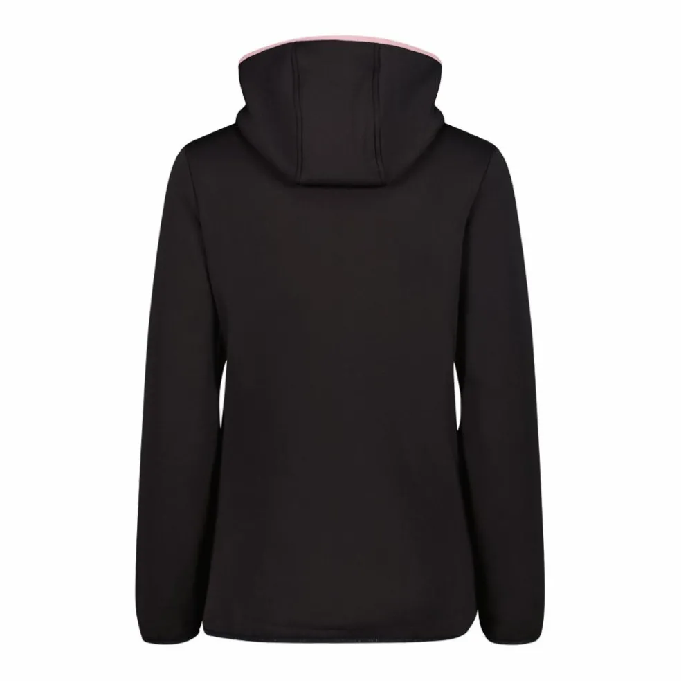 Jacke aus Kunstfell Stretch Performance für Damen mit Kapuze