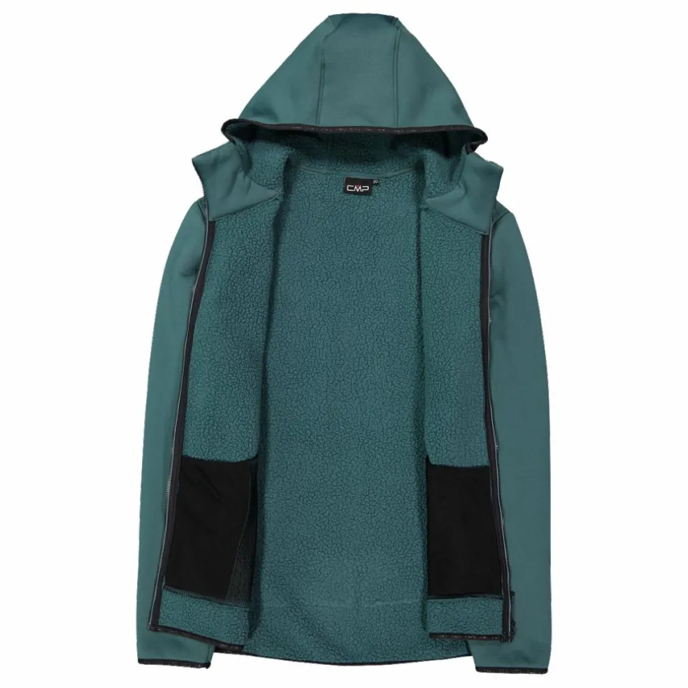 Jacke aus Kunstfell Stretch Performance für Herren mit Kapuze