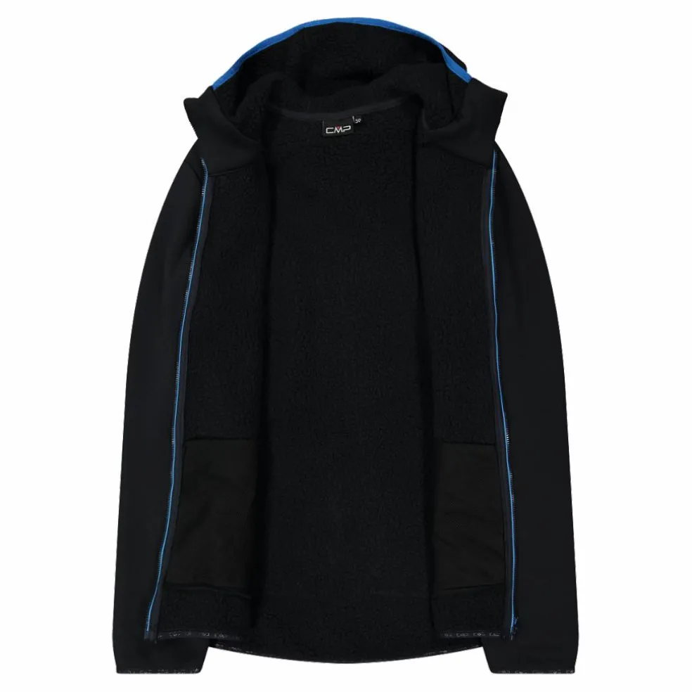 Jacke aus Kunstfell Stretch Performance für Herren mit Kapuze