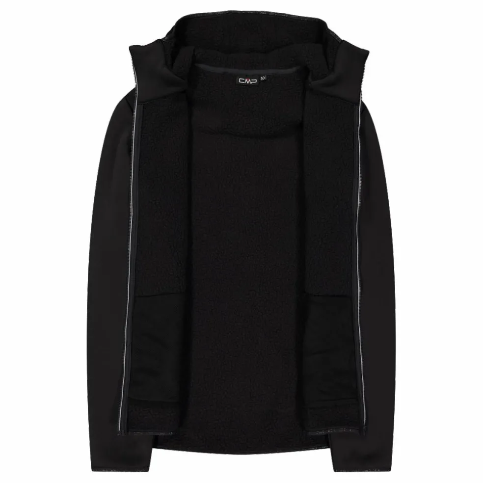 Jacke aus Kunstfell Stretch Performance für Herren mit Kapuze