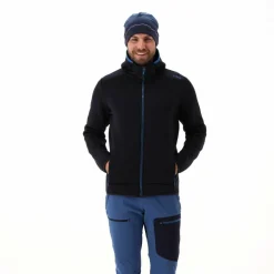 Jacke aus Kunstfell Stretch Performance für Herren mit Kapuze