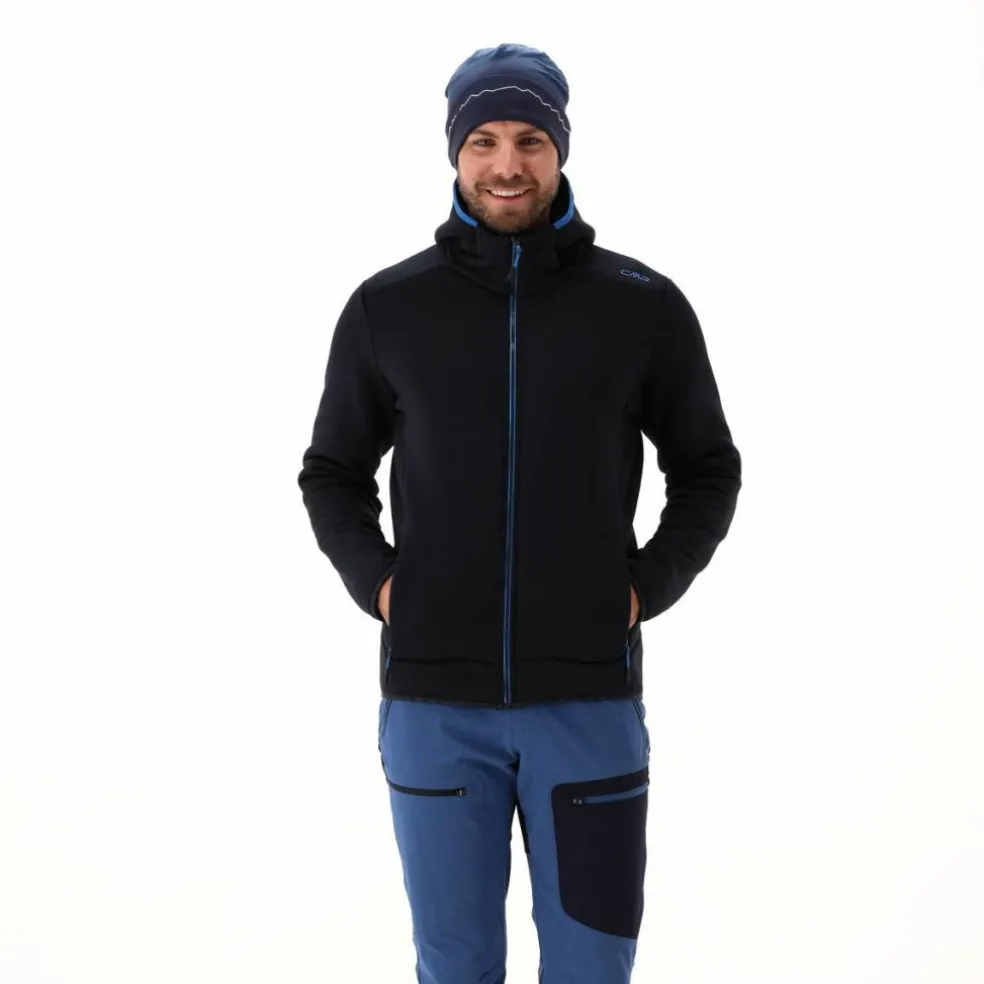 Jacke aus Kunstfell Stretch Performance für Herren mit Kapuze