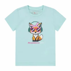 Jersey-T-Shirt mit Aufdruck für Mädchen