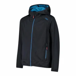 Jungen Jacke aus leichtem Softshell, mit Fix Hood