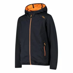 Jungen Jacke aus leichtem Softshell, mit Fix Hood