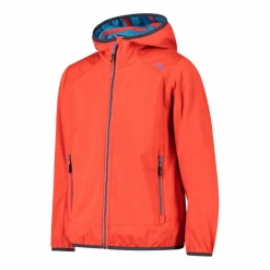 Jungen Jacke aus leichtem Softshell, mit Fix Hood