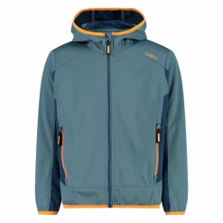 Jungen Jacke aus leichtem Softshell, mit Fix Hood