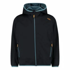 Jungen Jacke aus leichtem Softshell, mit Fix Hood