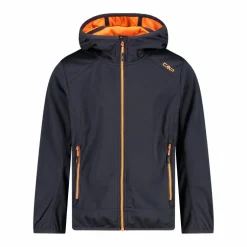 Jungen Jacke aus leichtem Softshell, mit Fix Hood