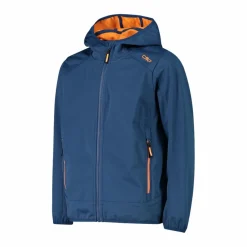 Jungen Jacke aus leichtem Softshell, mit Fix Hood