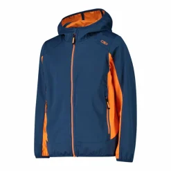 Jungen Jacke aus leichtem Softshell, mit Fix Hood