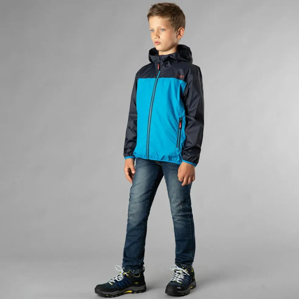 Jungen packable wasserdichte Jacke
