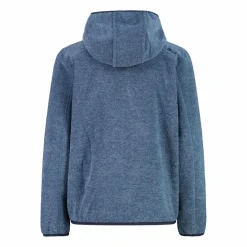 Jungen schweres Fleecejacke Knit-Tech in melierter Optik mit Kapuze