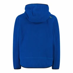 Jungen schweres Fleecejacke Knit-Tech in melierter Optik mit Kapuze