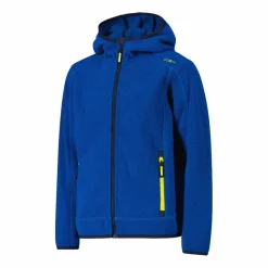 Jungen schweres Fleecejacke Knit-Tech in melierter Optik mit Kapuze