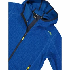 Jungen schweres Fleecejacke Knit-Tech in melierter Optik mit Kapuze