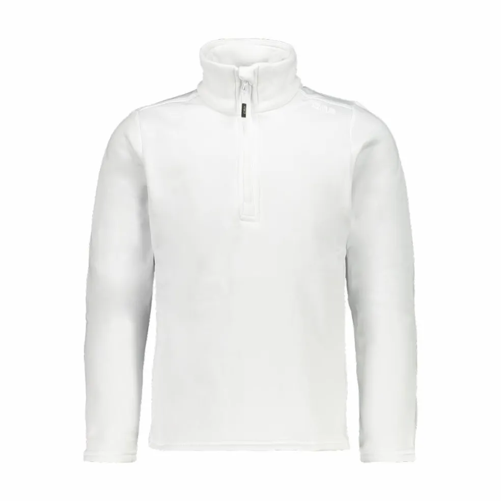 Jungen Stretch Performance Stehkragenshirt mit kurzem Reißverschluss