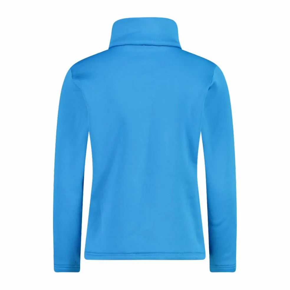 Jungen Stretch Performance Stehkragenshirt mit kurzem Reißverschluss