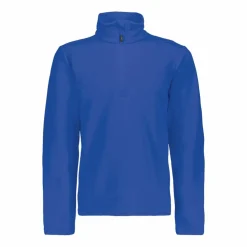 Jungen Stretch Performance Stehkragenshirt mit kurzem Reißverschluss