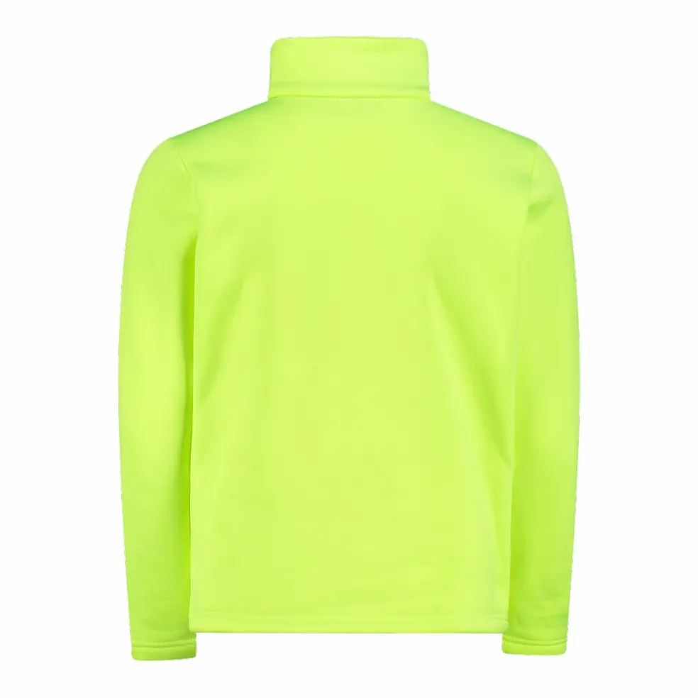 Jungen Stretch Performance Stehkragenshirt mit kurzem Reißverschluss