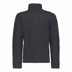 Jungen Stretch Performance Stehkragenshirt mit kurzem Reißverschluss