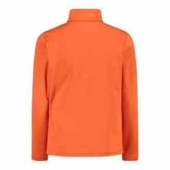 Jungen Stretch Performance Stehkragenshirt mit kurzem Reißverschluss