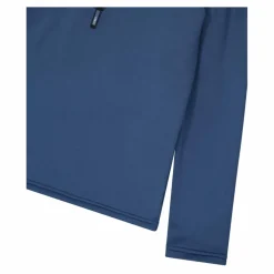 Jungen Stretch Performance Stehkragenshirt mit kurzem Reißverschluss