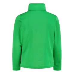 Jungen Stretch Performance Stehkragenshirt mit kurzem Reißverschluss