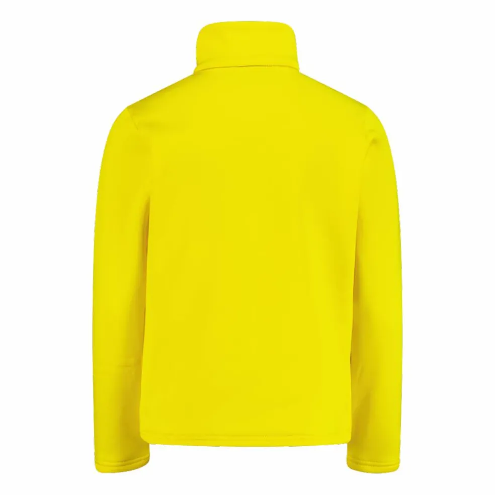 Jungen Stretch Performance Stehkragenshirt mit kurzem Reißverschluss