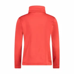 Jungen Stretch Performance Stehkragenshirt mit kurzem Reißverschluss