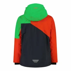 Jungen-Skijacke aus Twill mit fester Kapuze