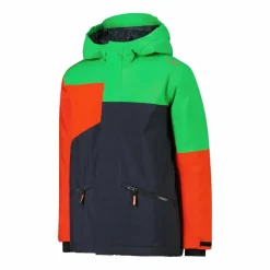 Jungen-Skijacke aus Twill mit fester Kapuze