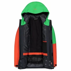 Jungen-Skijacke aus Twill mit fester Kapuze