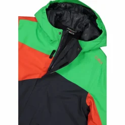 Jungen-Skijacke aus Twill mit fester Kapuze