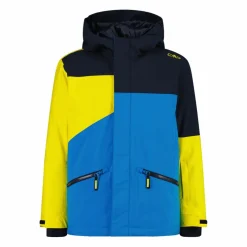 Jungen-Skijacke aus Twill mit fester Kapuze