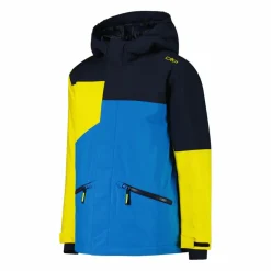 Jungen-Skijacke aus Twill mit fester Kapuze
