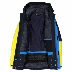 Jungen-Skijacke aus Twill mit fester Kapuze