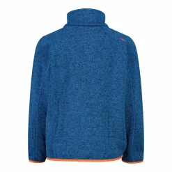 Kapuzenlose Jungen schweres Fleecejacke Knit-Tech in melierter Optik
