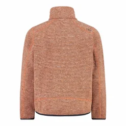 Kapuzenlose Jungen schweres Fleecejacke Knit-Tech in melierter Optik