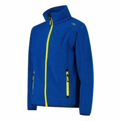 Kapuzenlose Jungen schweres Fleecejacke Knit-Tech in melierter Optik