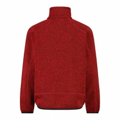 Kapuzenlose Jungen schweres Fleecejacke Knit-Tech in melierter Optik