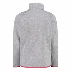 Kapuzenlose Mädchen schweres Fleecejacke Knit-Tech in melierter Optik