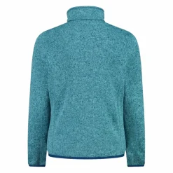 Kapuzenlose Mädchen schweres Fleecejacke Knit-Tech in melierter Optik